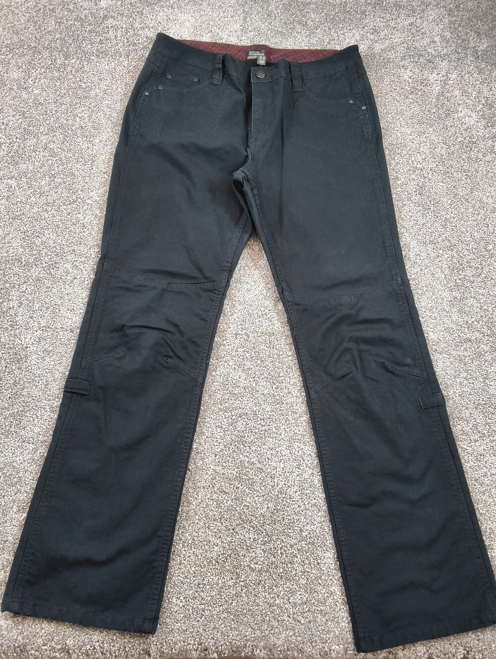 Royal Robbins Jeans Black Regular Length Straight Leg Denim Womens Size 12